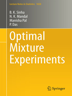 cover image of Optimal Mixture Experiments
